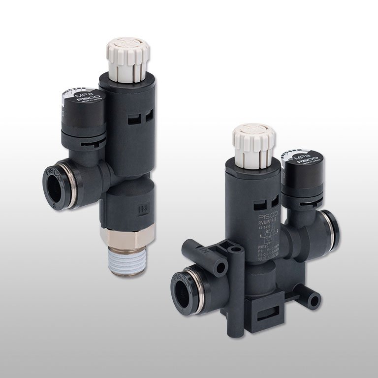 Push-Lock Pressure Regulator with Gauge Option